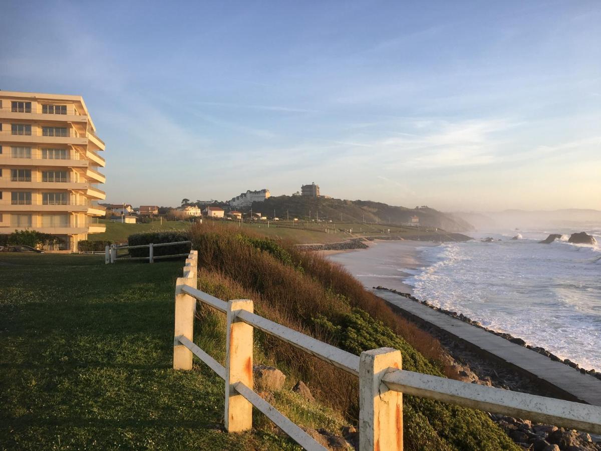 Studio Sur La Plage Vue Mer Piscine Biarritz Exteriör bild