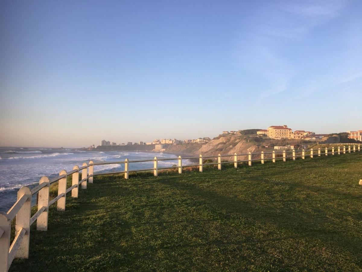 Studio Sur La Plage Vue Mer Piscine Biarritz Exteriör bild